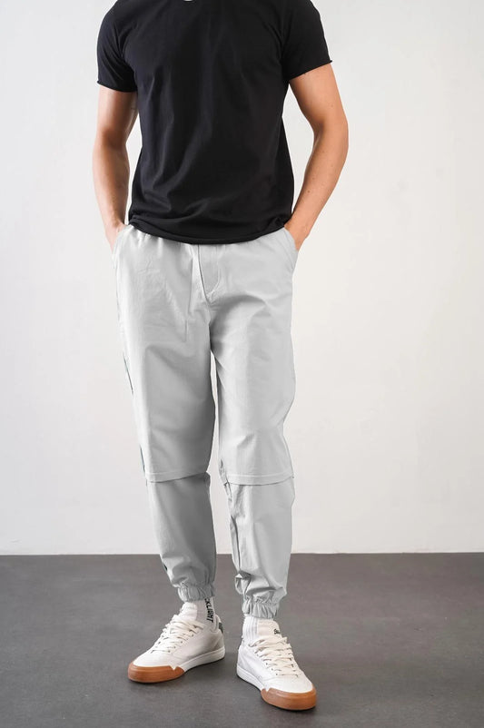 Men's Relax Fit Jogger Trousers with Elasticated Waist and Leg